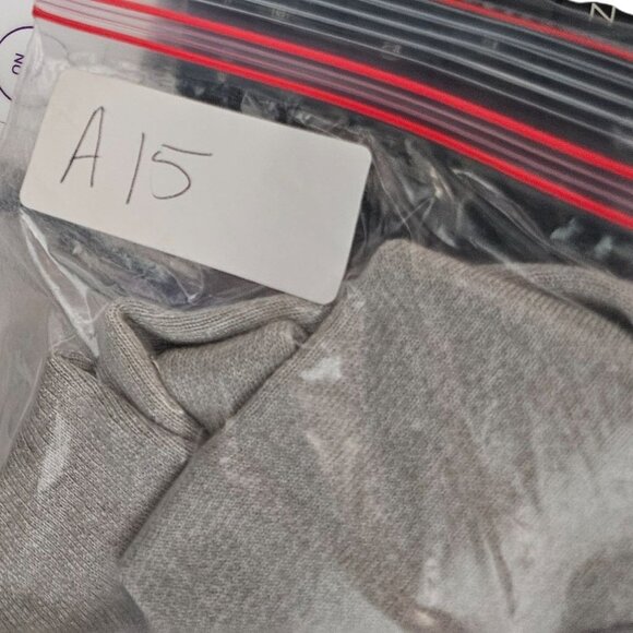 St. John Womens Open Front Knit Blazer Size 8 Gray Piped Trim Pocket Detail - Picture 11 of 11